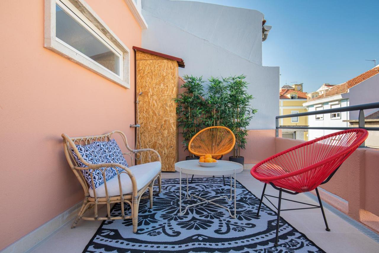 Lovelystay - Sunny 1Bdr Apartment W/Terrace Lisboa Exterior foto